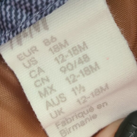 H&M 18m Blue Puffer Vest - Picture 3 of 3